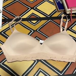 Nwo VS pink wireless beige bra